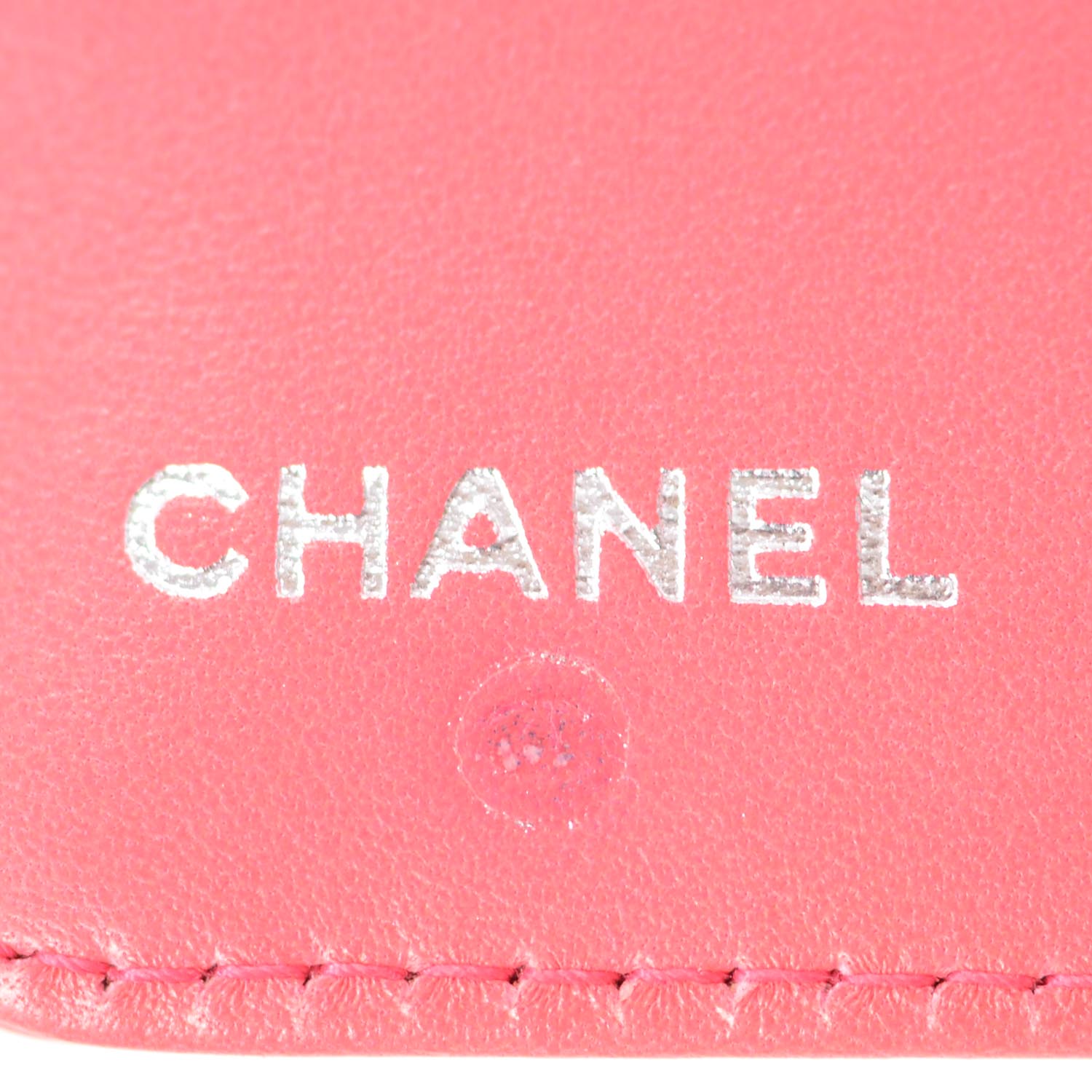 Chanel Lambskin Precious Symbols Wallet Coral 7 of 9