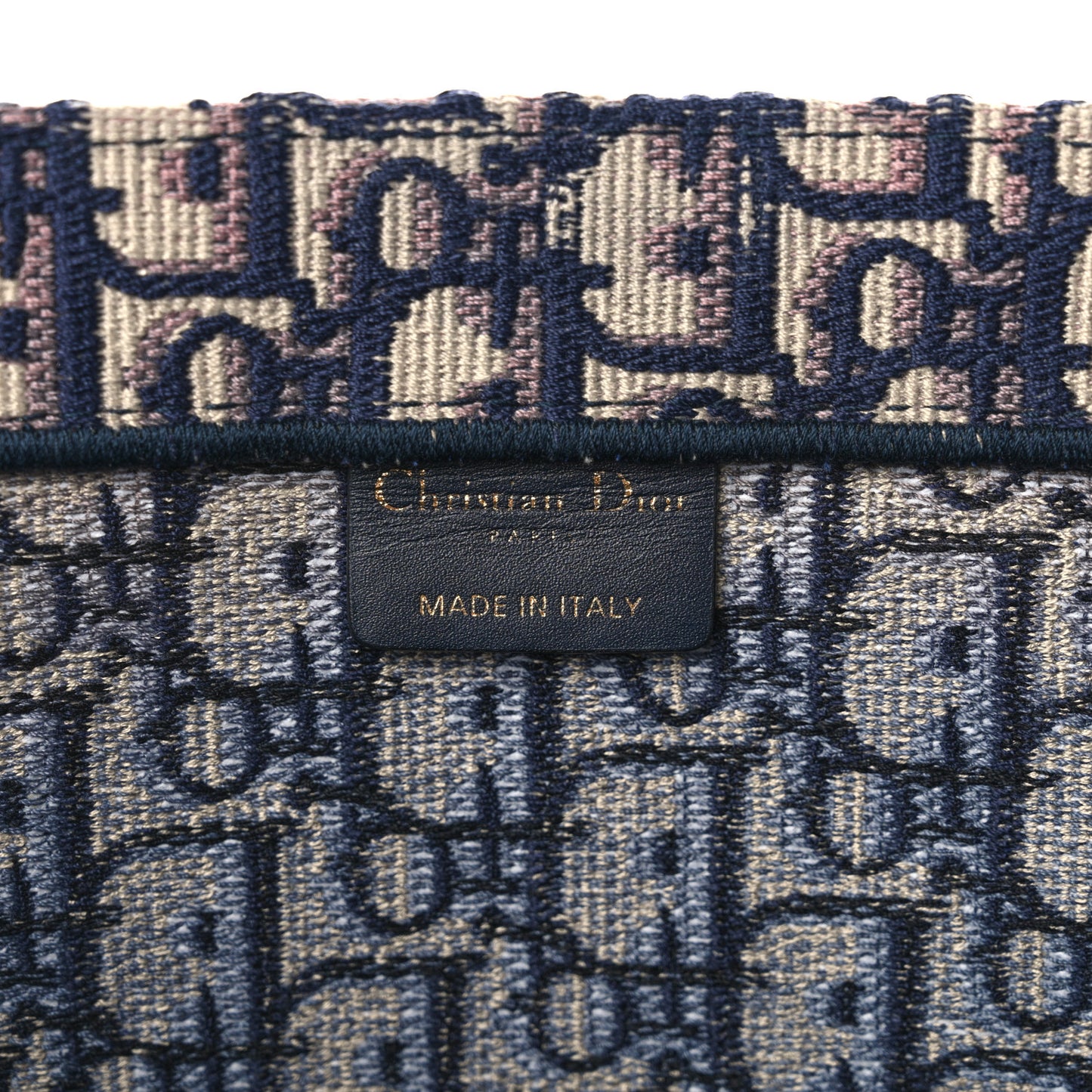 Oblique Large Book Tote Blue Multicolor