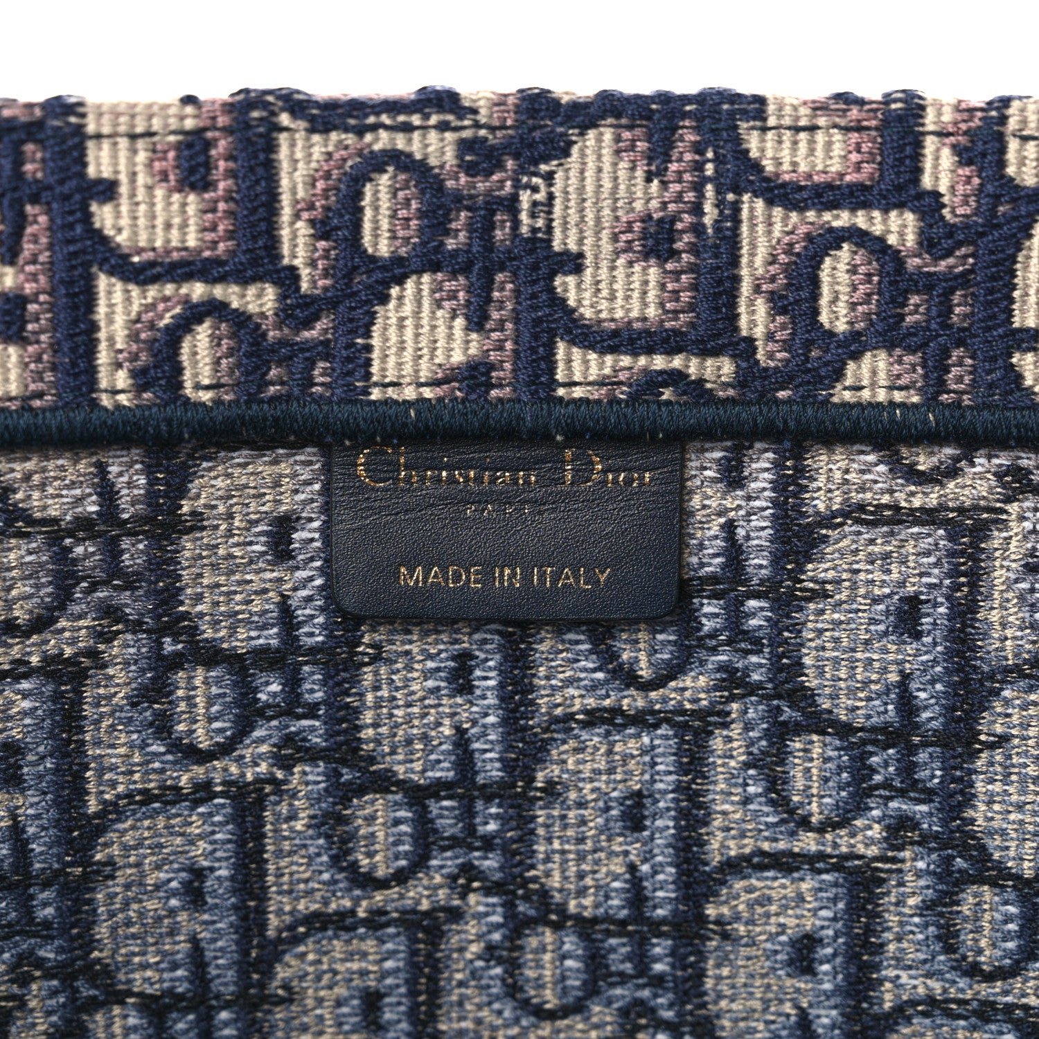 Christian Dior Oblique Large Book Tote Blue Multicolor 6 of 11