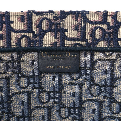 Christian Dior Oblique Large Book Tote Blue Multicolor 6 of 11