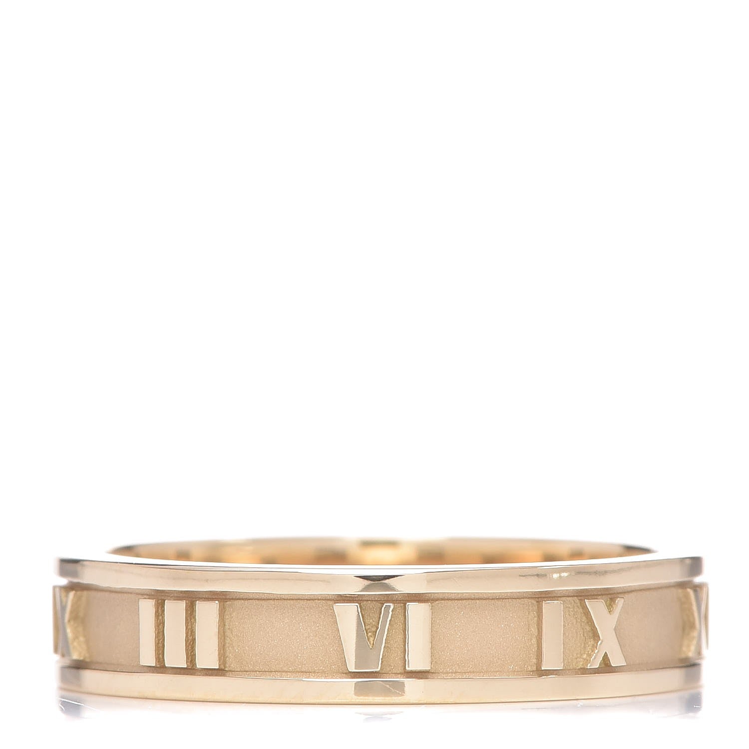 Tiffany 18K Yellow Gold Atlas Ring 49 4.75 1 of 6
