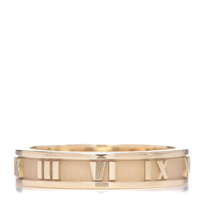Tiffany 18K Yellow Gold Atlas Ring 49 4.75 1 of 6