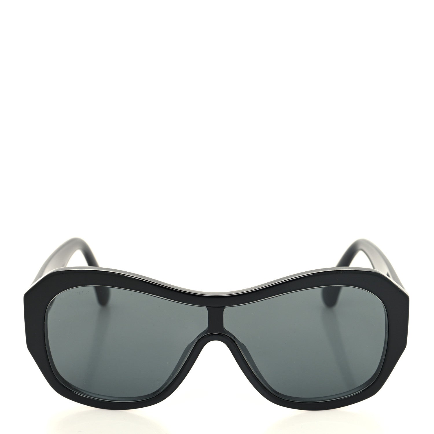 Chanel Acetate Crystal CC Shield Sunglasses 5497-B-A Black 2 of 8