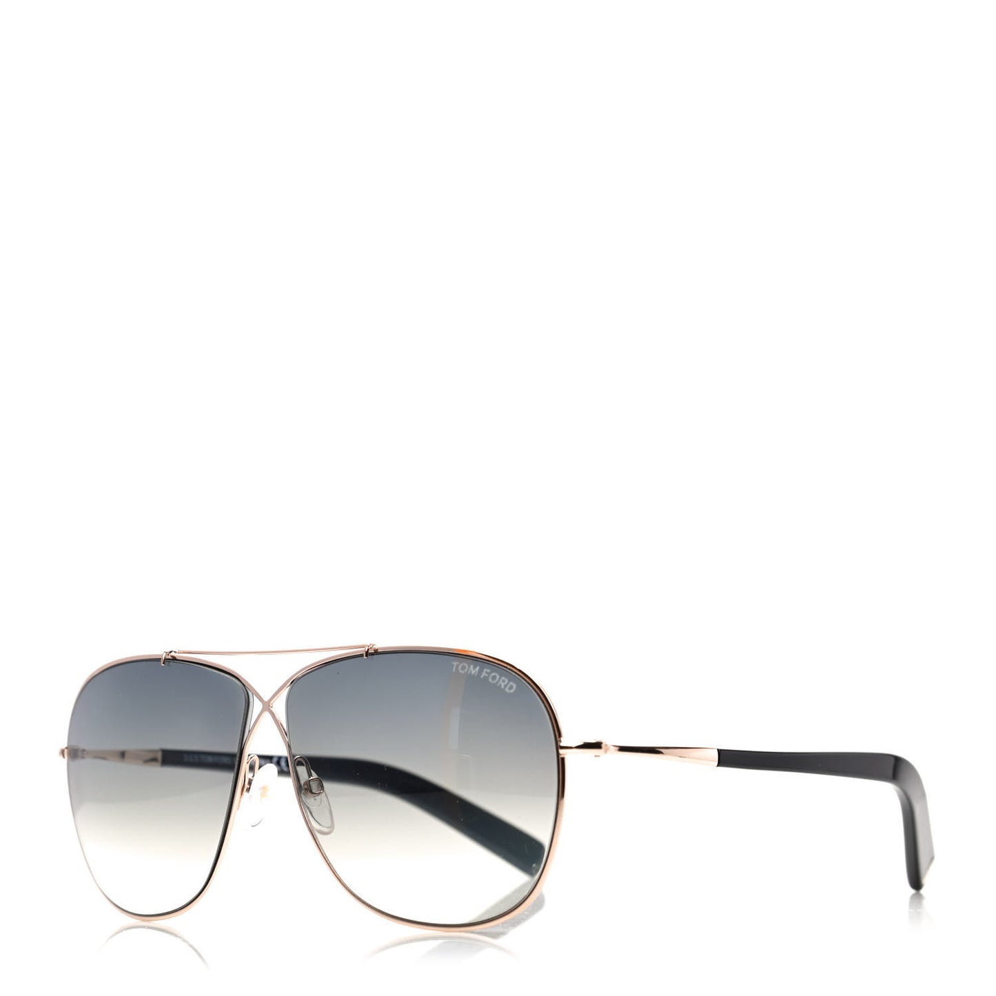 Aviator April TF393 Sunglasses Black