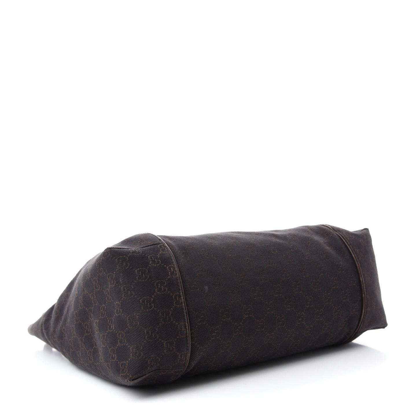 Canvas Monogram Shoulder Bag Brown