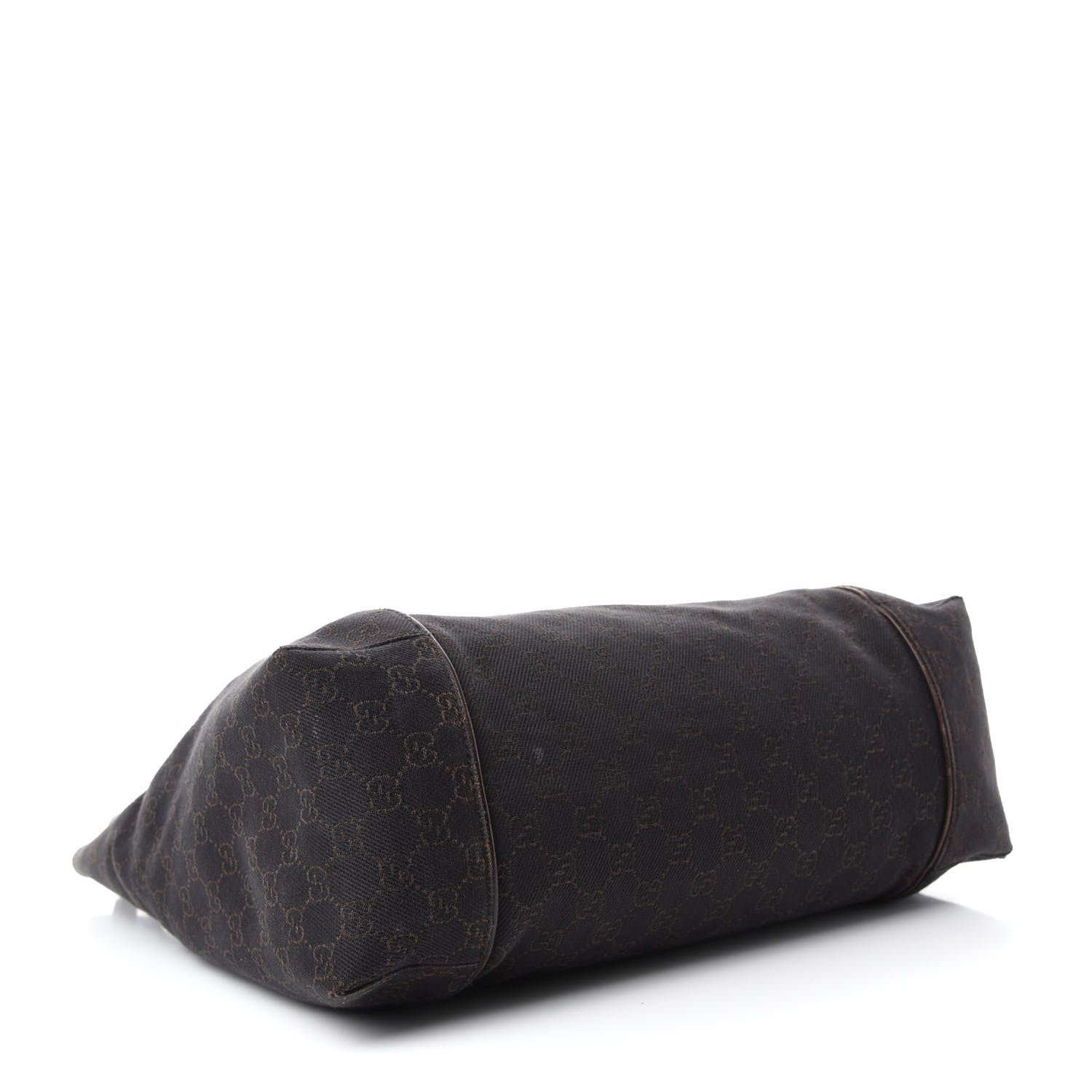 Gucci Canvas Monogram Shoulder Bag Brown 4 of 14