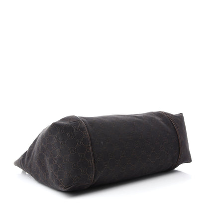 Gucci Canvas Monogram Shoulder Bag Brown 4 of 14