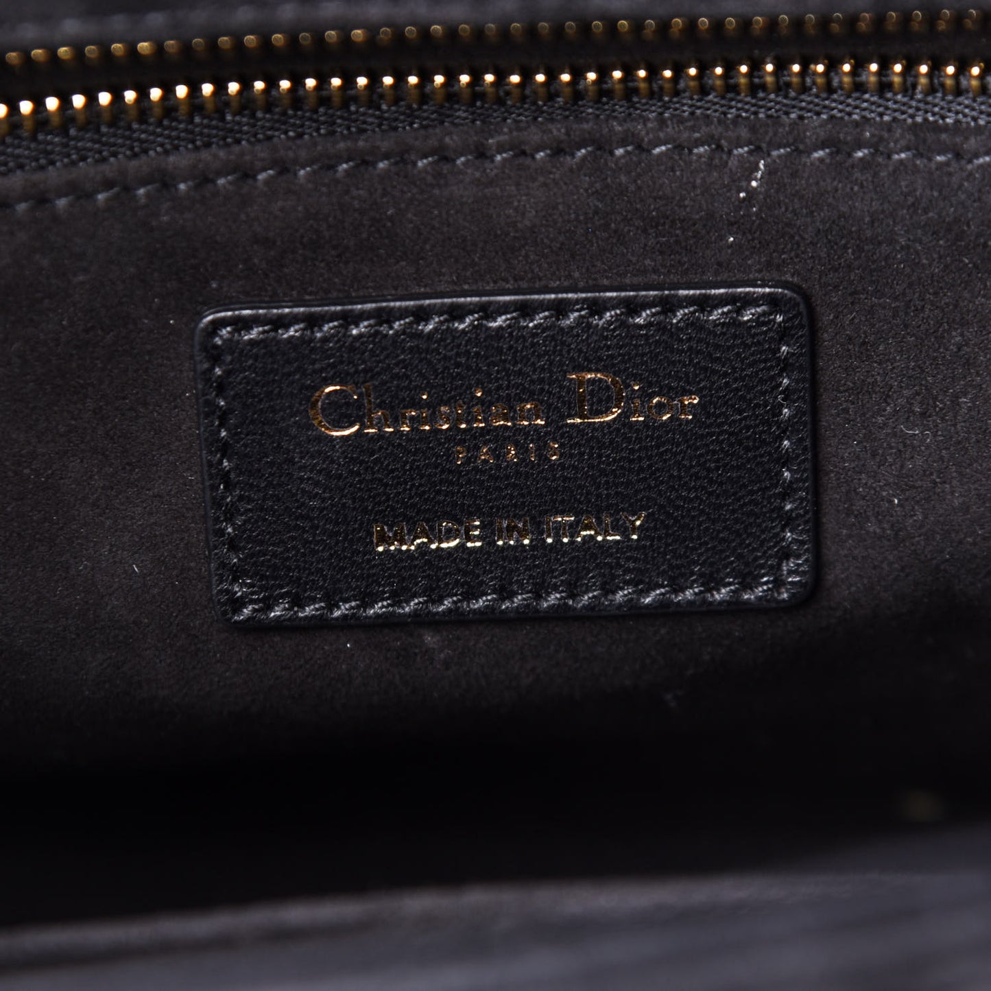 Lambskin Cannage Medium Lady Dior Black