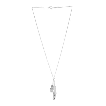 Tiffany Sterling Silver 1837 Triple Tag Lariat Necklace 3 of 4