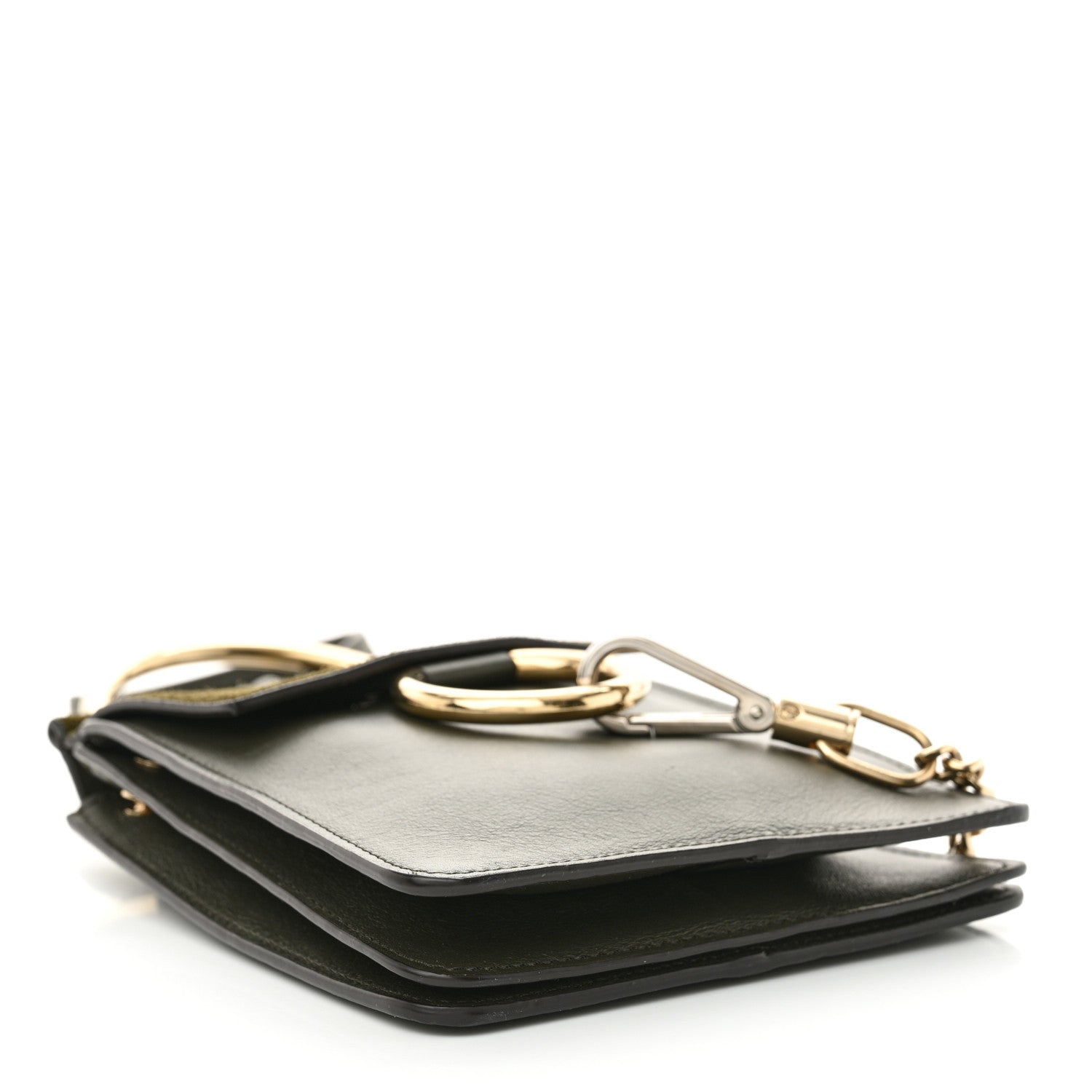 Chloe Suede Calfskin Mini Faye Bracelet Bag Deep Forrest 4 of 9