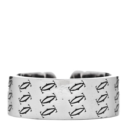Cartier 18K White Gold C De Cartier Christmas Ring 60 9 3 of 5