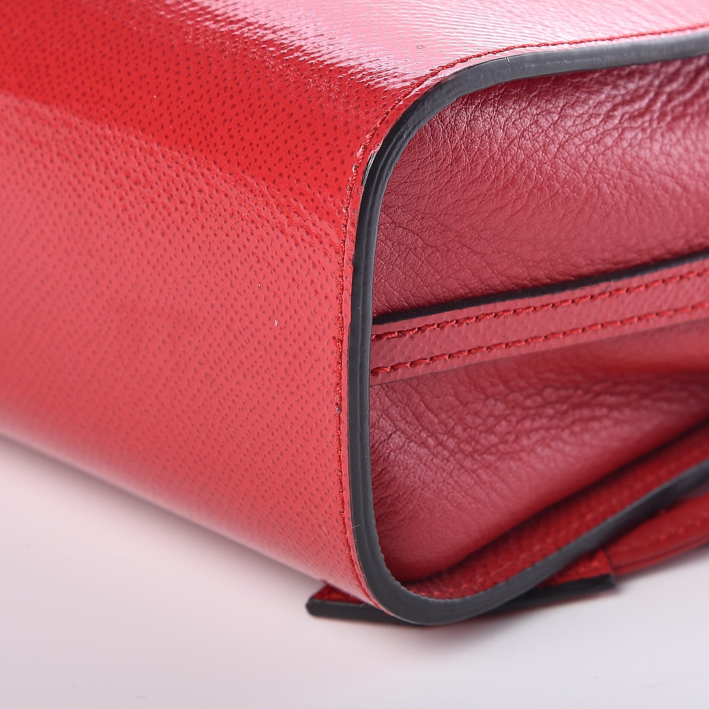 Patent Calfskin Small Dinton Crossbody Bag Bright Rose