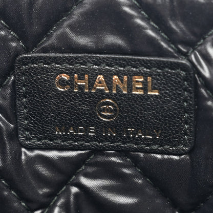 Chanel Sheepskin Quilted Large Vintage Mademoiselle Cosmetic Case Burgundy 6 of 7