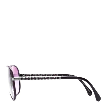 Chanel Polarized Pilot Winter Sunglasses 4219-Q Purple 3 of 8