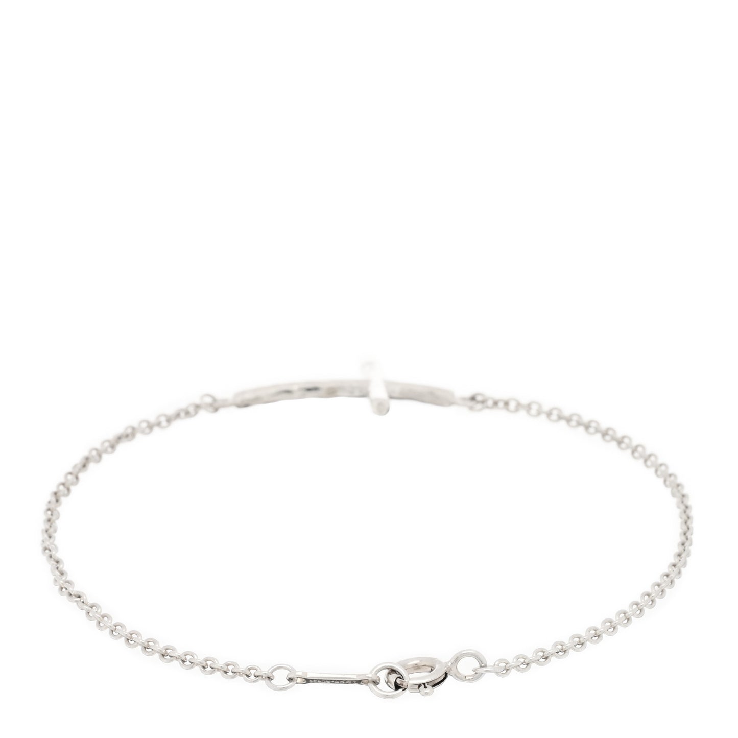 Sterling Silver Paloma Picasso Hammered Cross Bracelet