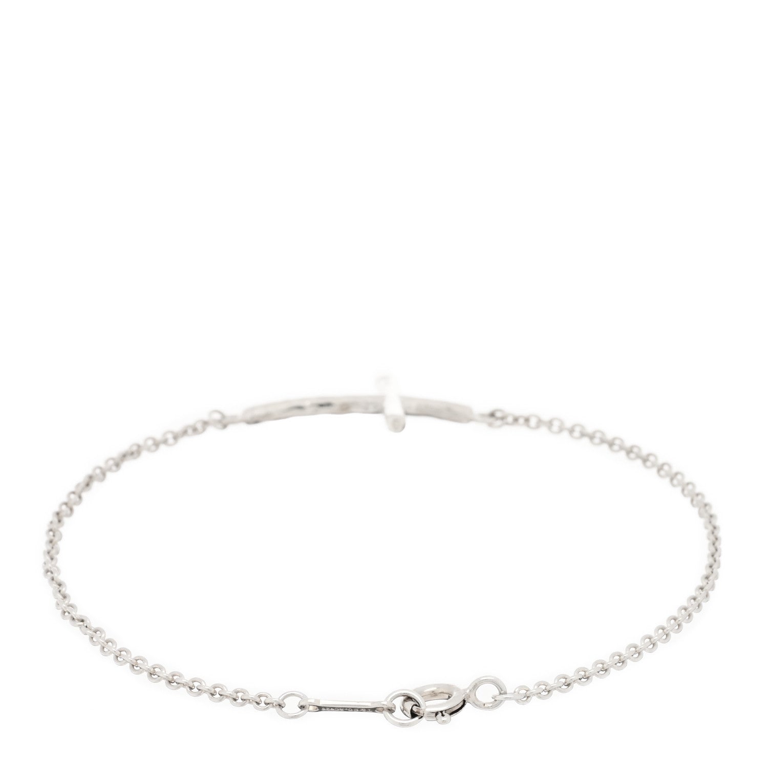 Tiffany Sterling Silver Paloma Picasso Hammered Cross Bracelet 2 of 3