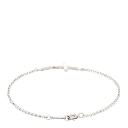 Tiffany Sterling Silver Paloma Picasso Hammered Cross Bracelet 2 of 3
