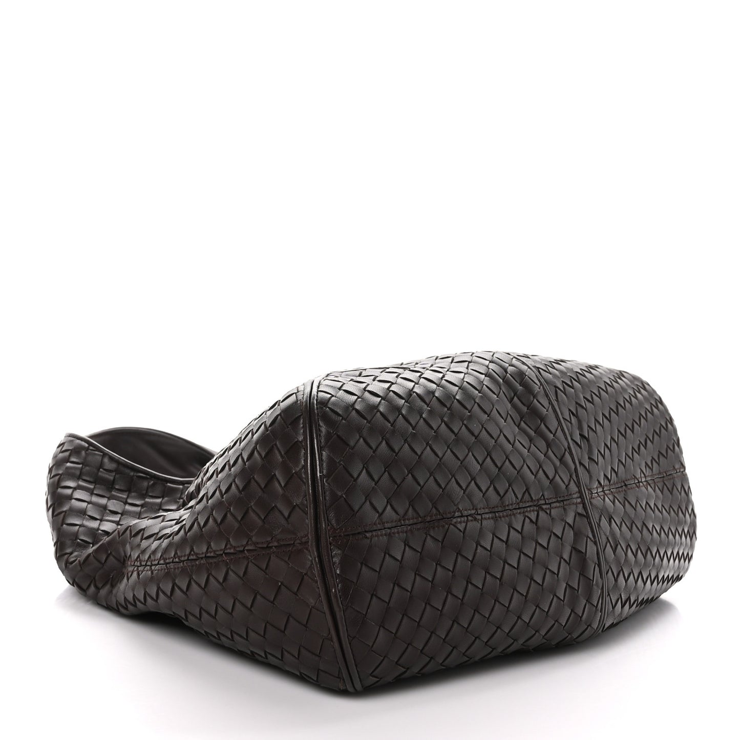 Nappa Intrecciato Ball Hobo Ebano