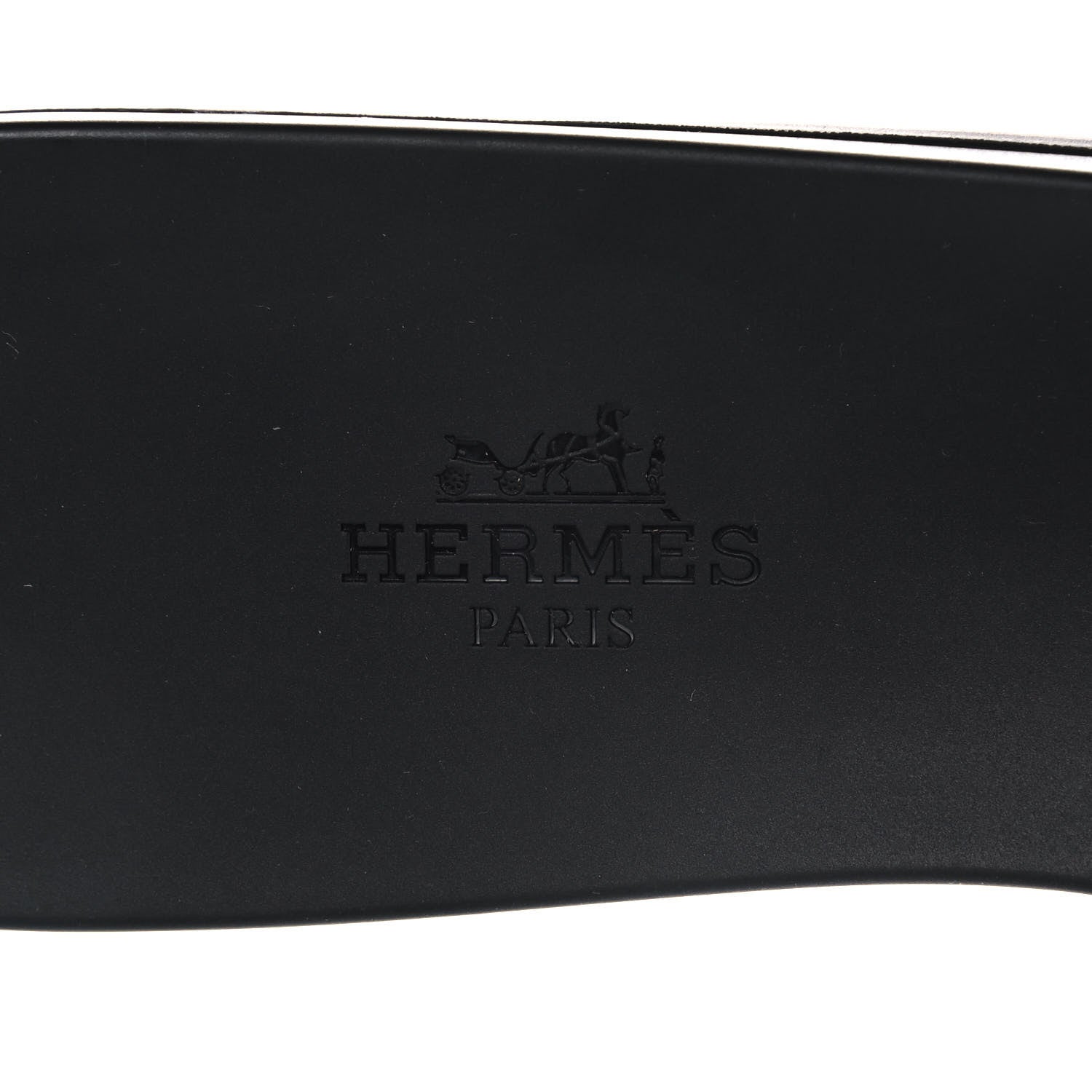 Hermes Rubber Aloha Sandals 39 Black 7 of 8
