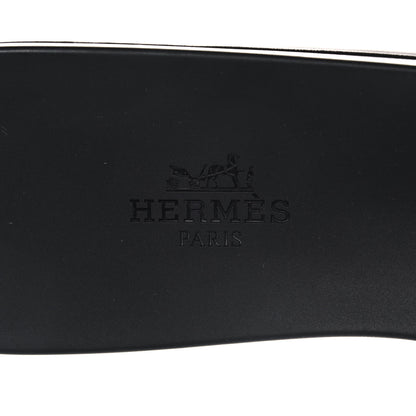 Hermes Rubber Aloha Sandals 39 Black 7 of 8