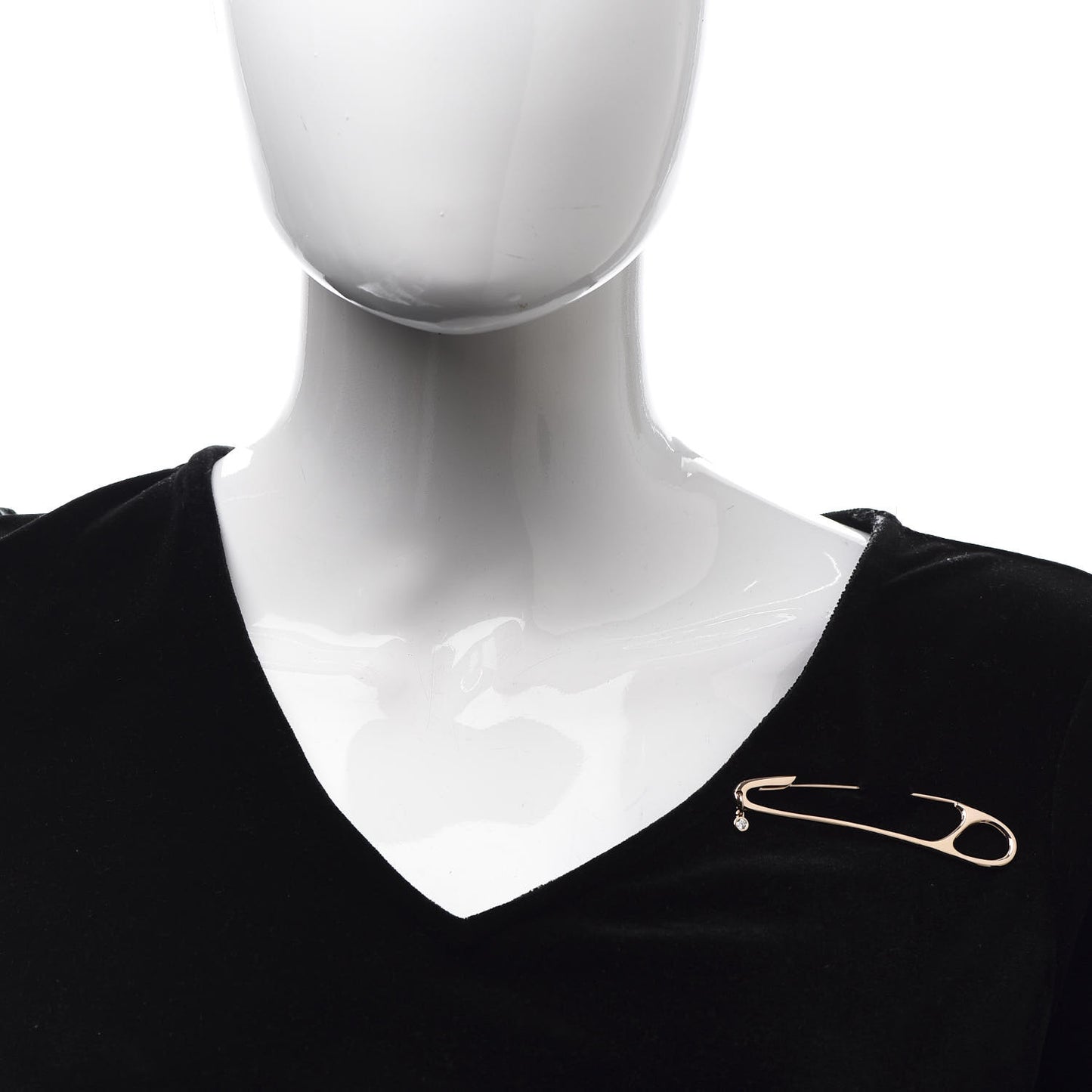 18K Rose Gold Diamond Chaine d'Ancre Punk Brooch Pin