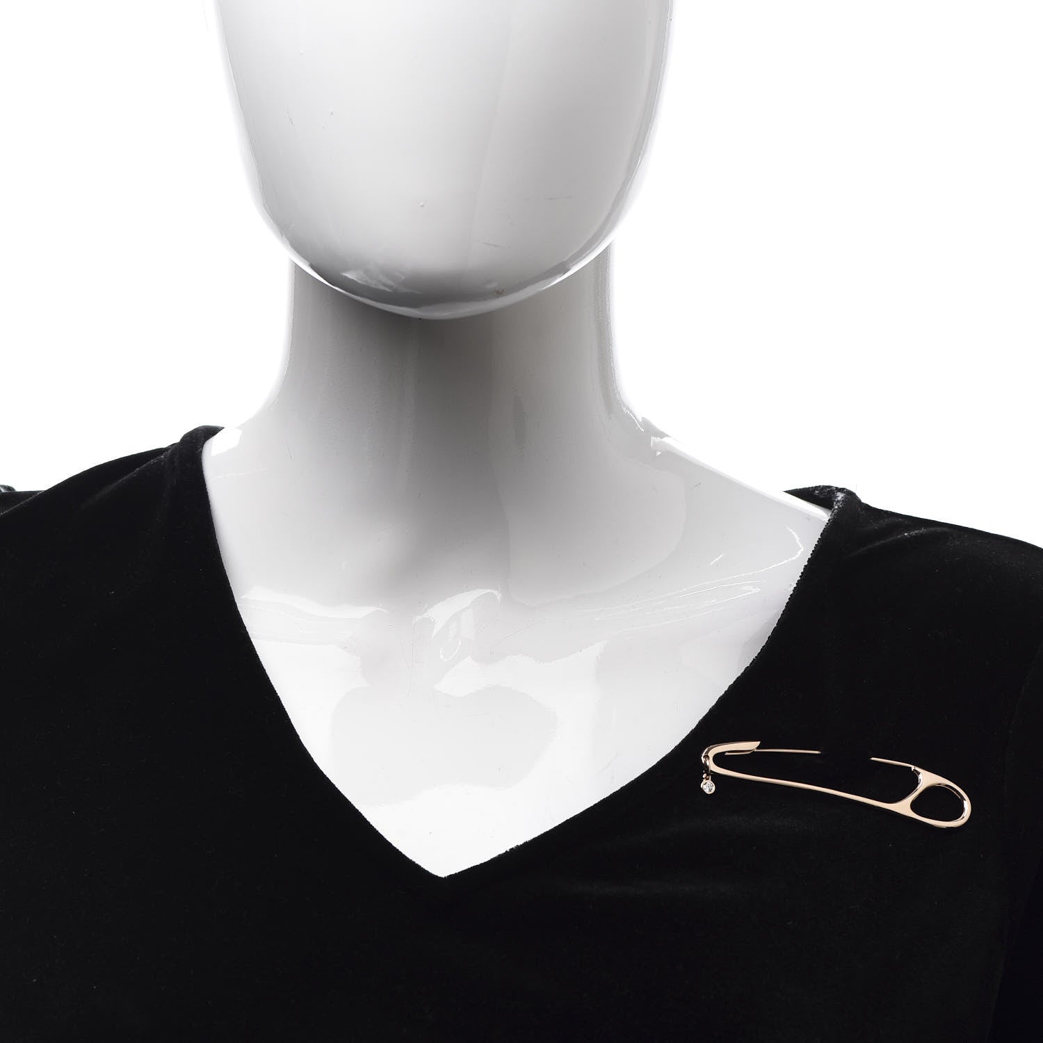 Hermes 18K Rose Gold Diamond Chaine d'Ancre Punk Brooch Pin 2 of 5