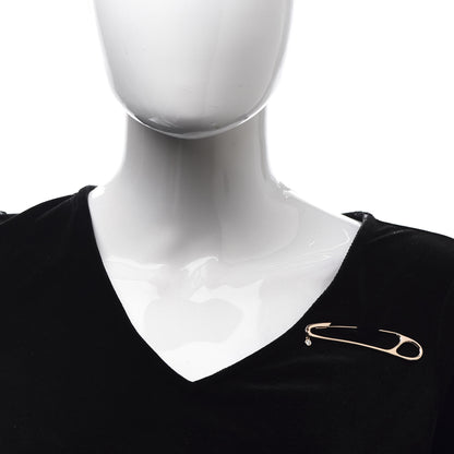 Hermes 18K Rose Gold Diamond Chaine d'Ancre Punk Brooch Pin 2 of 5