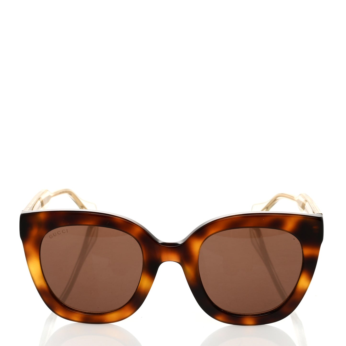 Acetate Crystal Square Sunglasses GG0564S Tortoise