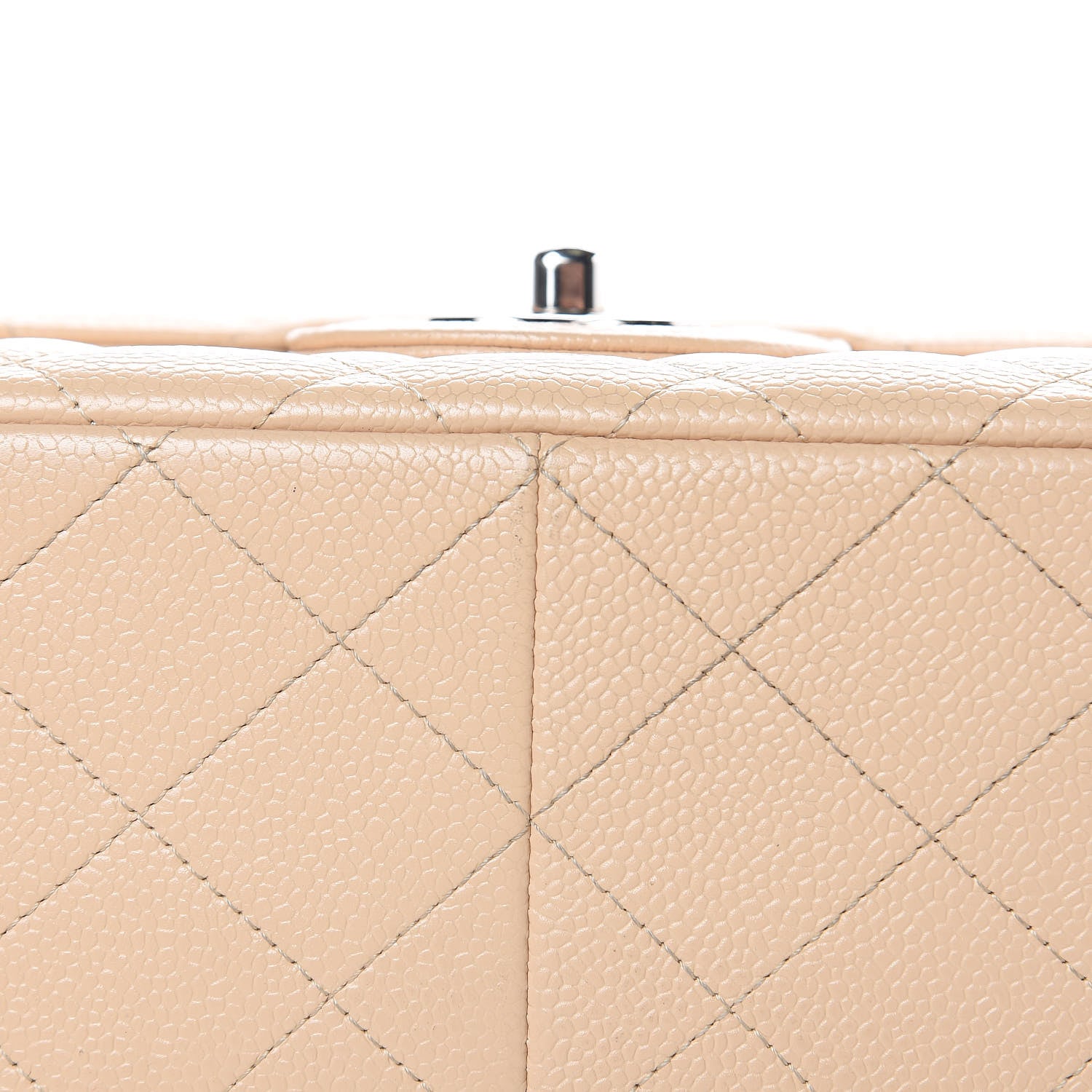 Chanel Caviar Quilted Jumbo Double Flap Beige Clair 16 of 16