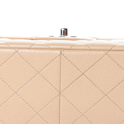 Chanel Caviar Quilted Jumbo Double Flap Beige Clair 16 of 16