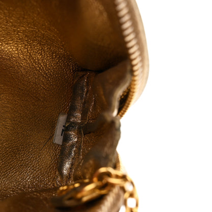 Prada Saffiano Metal Coin Purse Gold 7 of 8