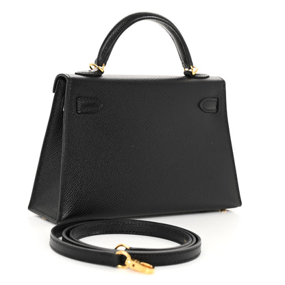 Hermes Epsom Mini Kelly Sellier 20 Black 3 of 11