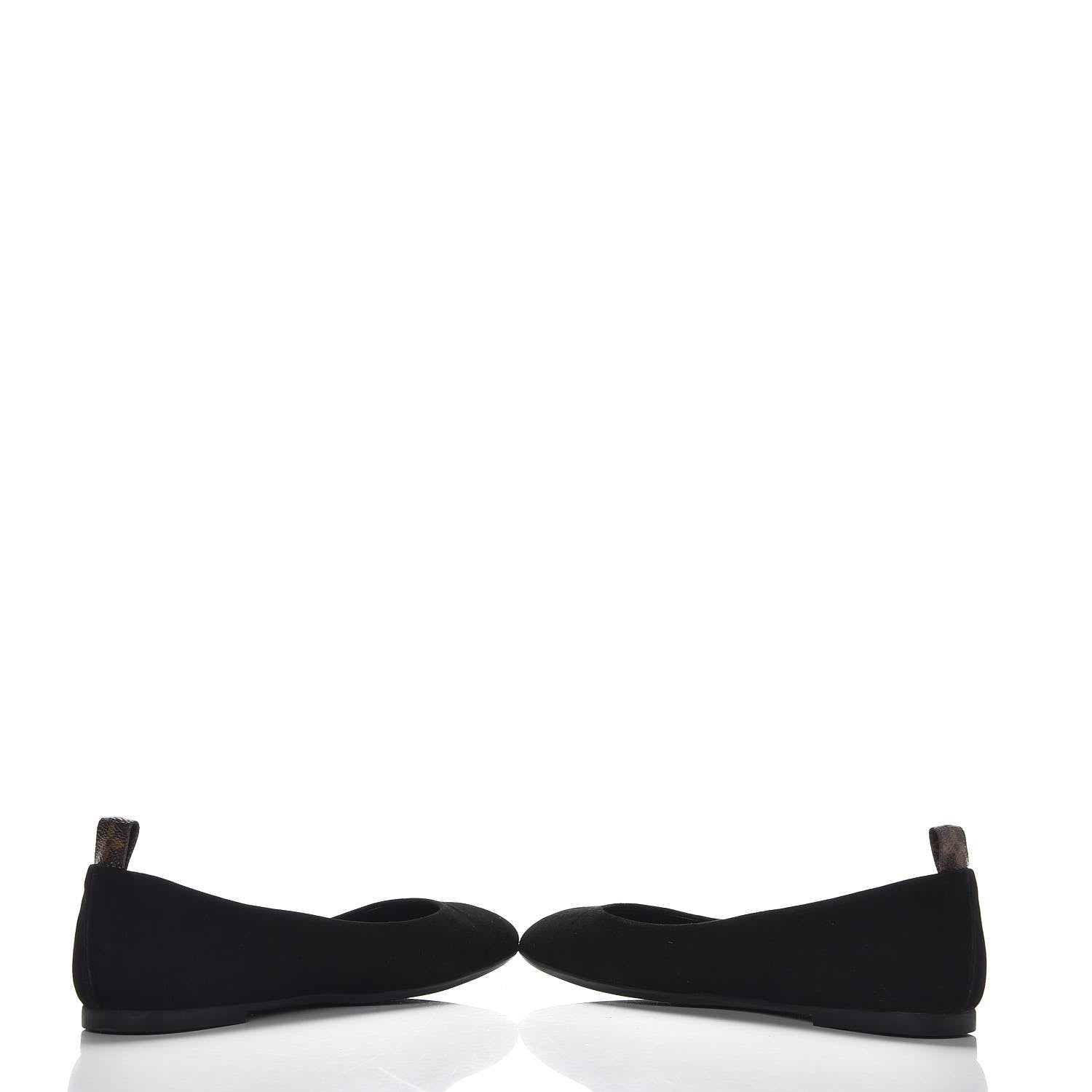 Louis Vuitton Suede Uniformes Ballet Flats 37 Black 6 of 10