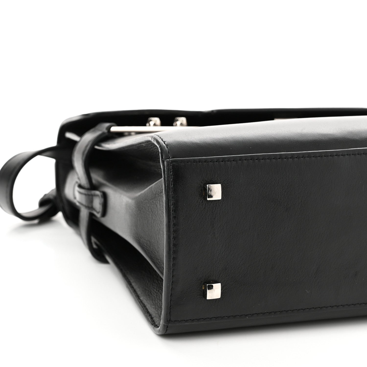 Delvaux Calfskin MM Tempete Satchel Black 9 of 10