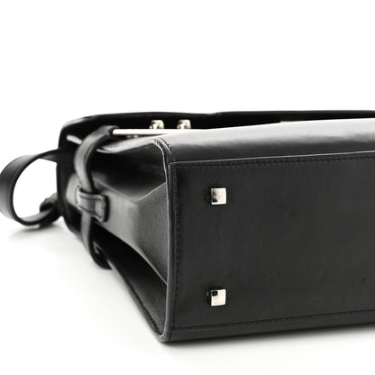 Delvaux Calfskin MM Tempete Satchel Black 9 of 10