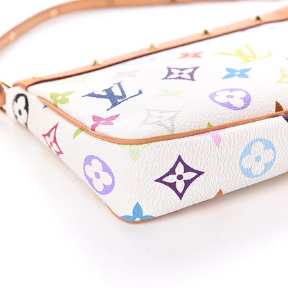 Louis Vuitton Monogram Multicolor Pochette Accessories White 7 of 9