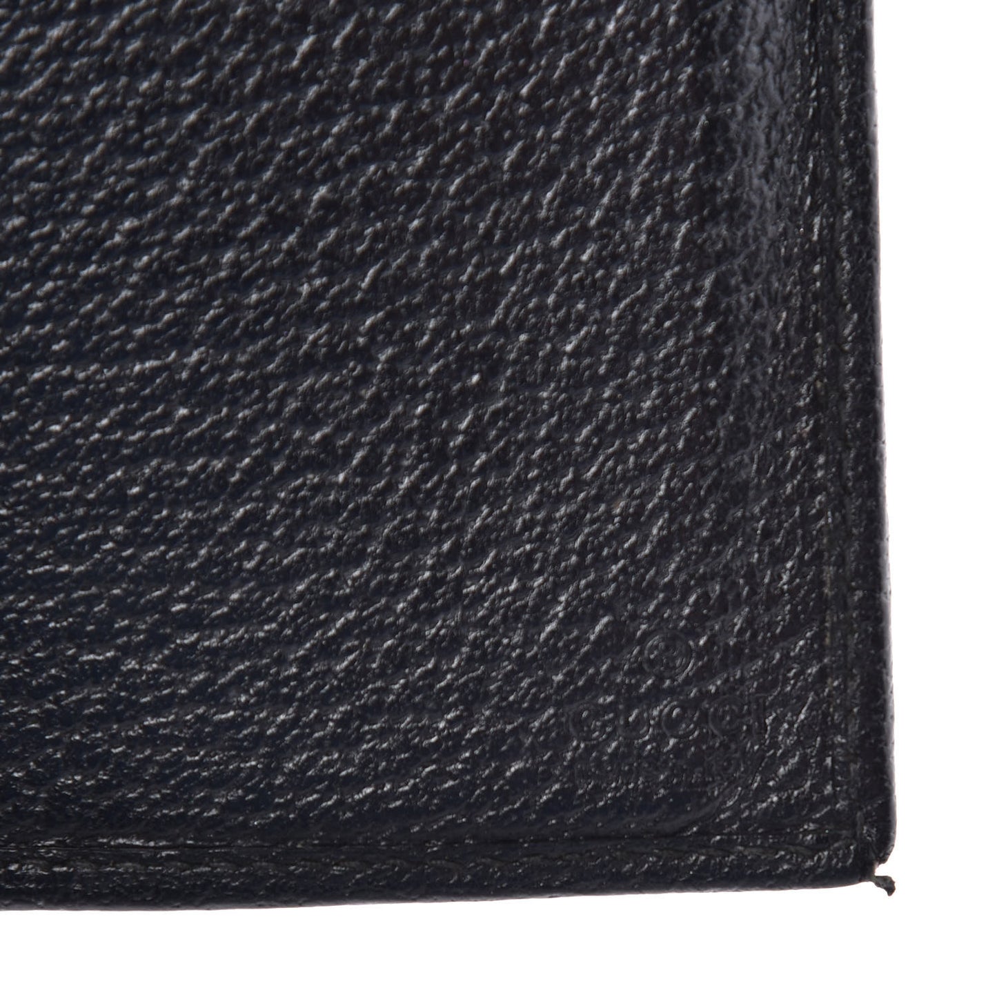Monogram Metal Bar Chain Wallet Black