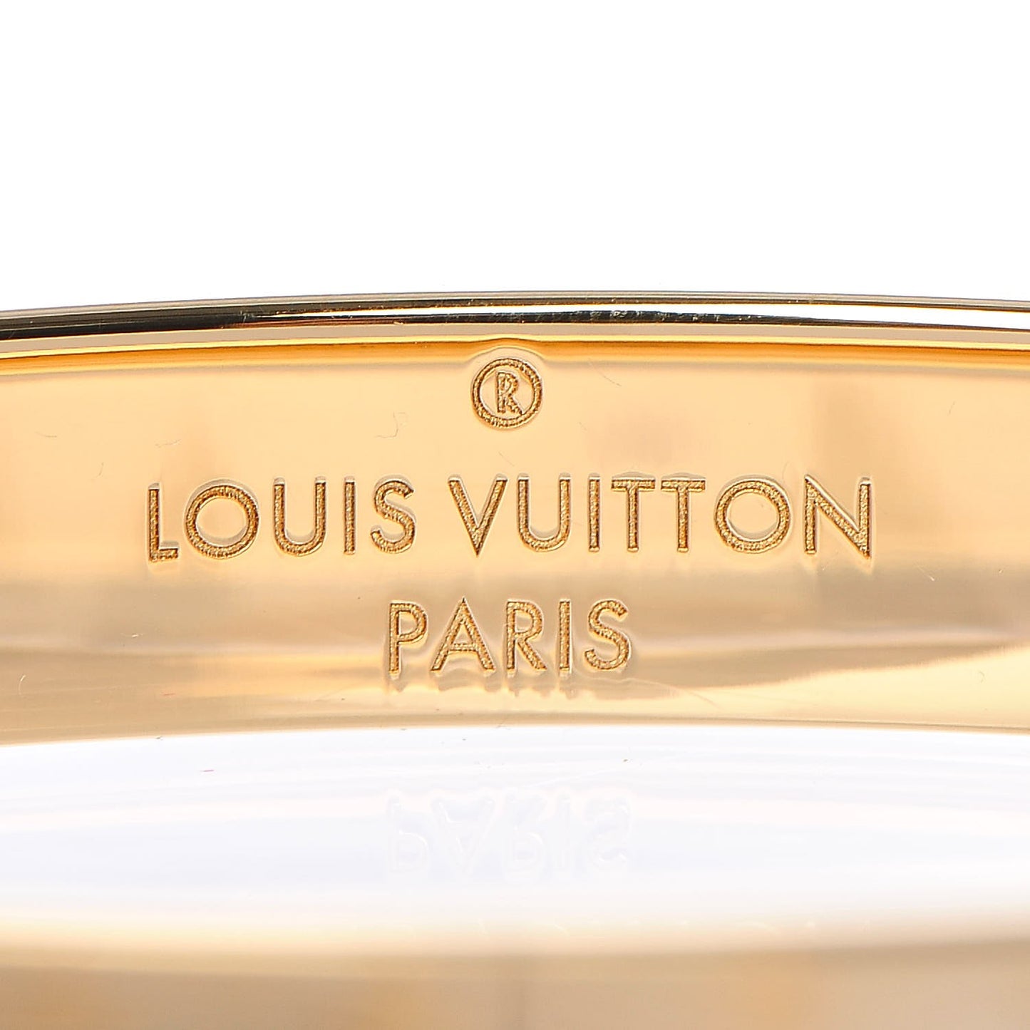 Brass Monogram Nanogram Cuff M Gold