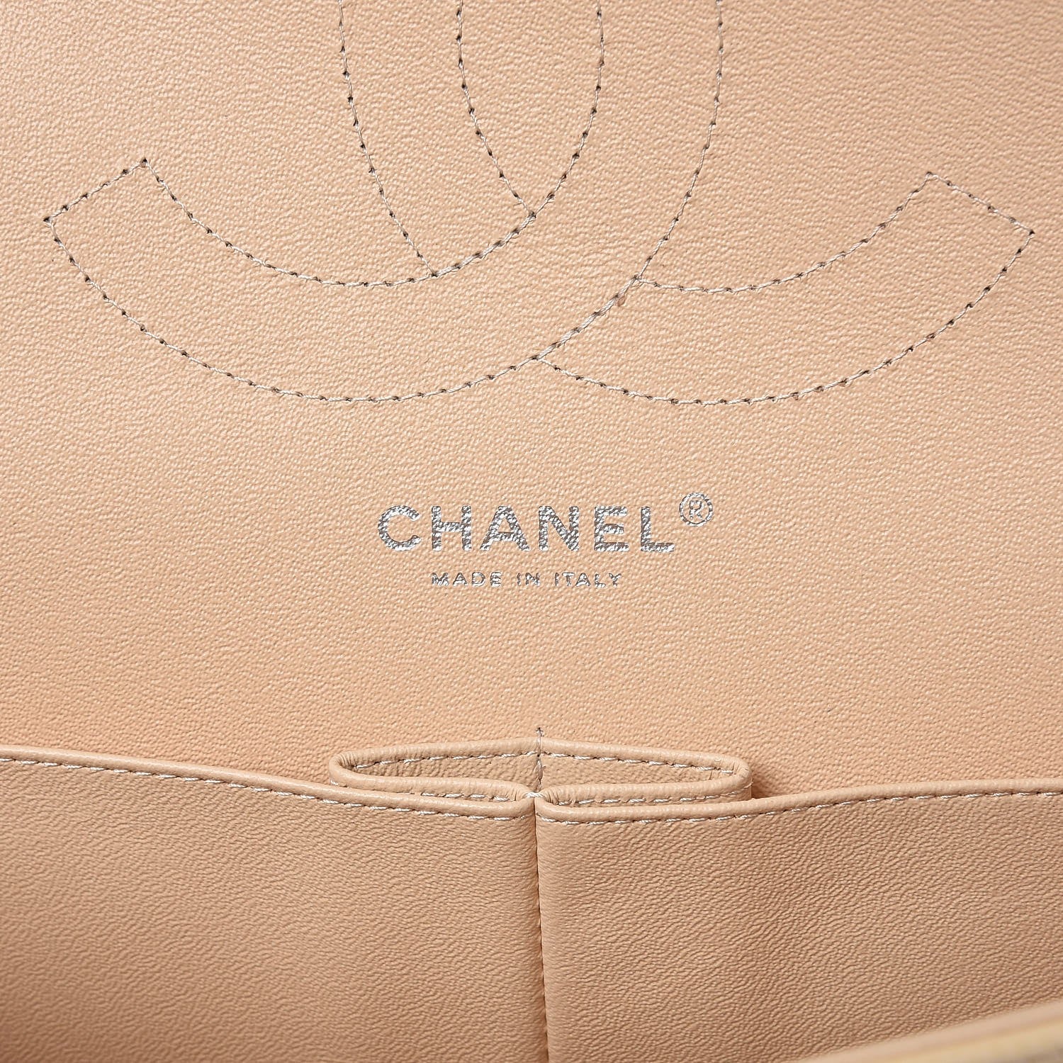 Chanel Caviar Quilted Jumbo Double Flap Beige Clair 7 of 10