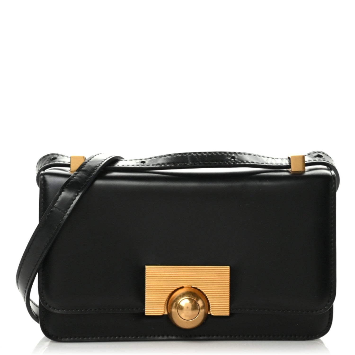 Bottega Veneta Spazzolato Calfskin Mini Classic BV Bag Black 1 of 9