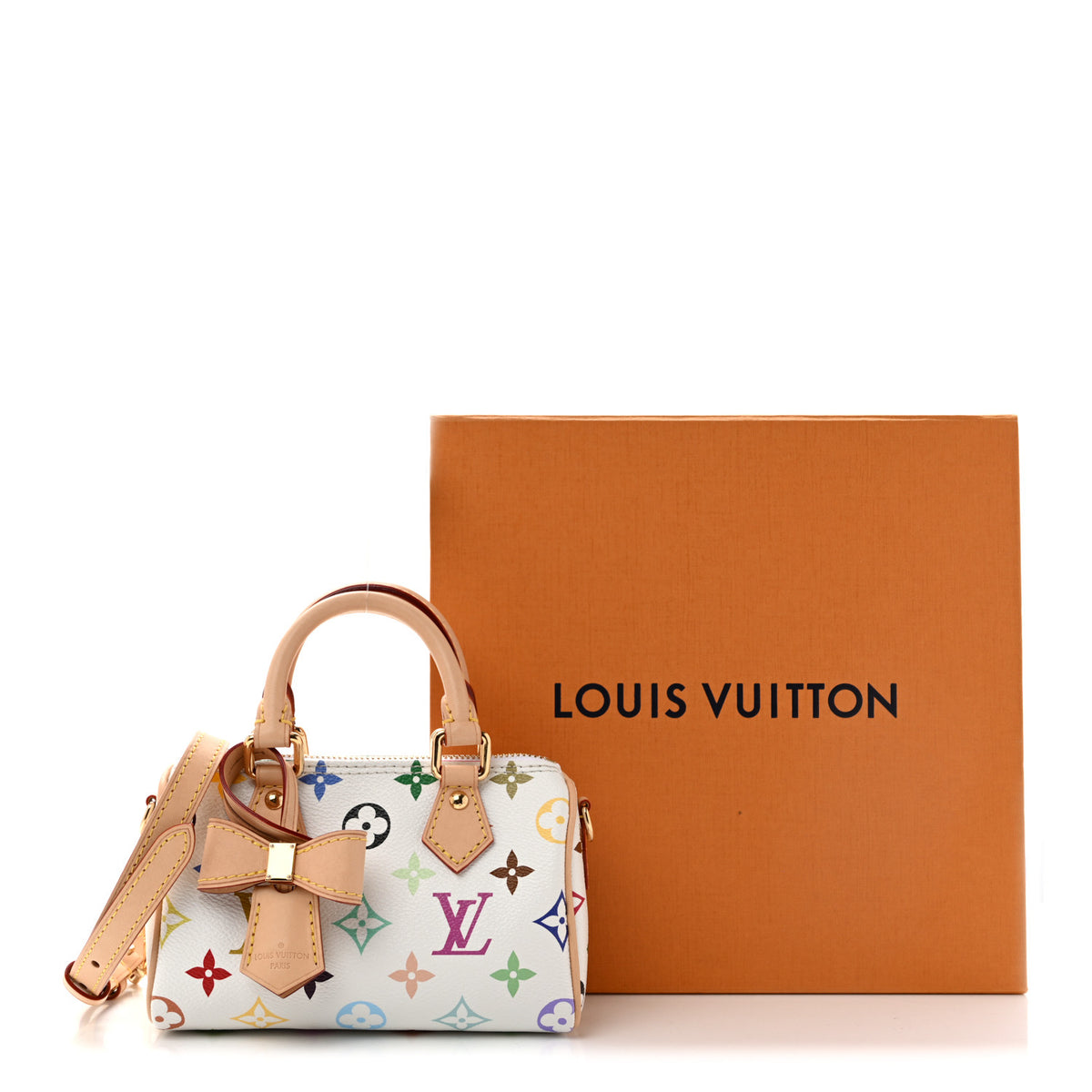 LV X TM Monogram Multicolor Nano Speedy White