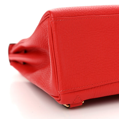 Hermes Taurillon Clemence Kelly Ado Backpack Rouge De Coeur 9 of 14