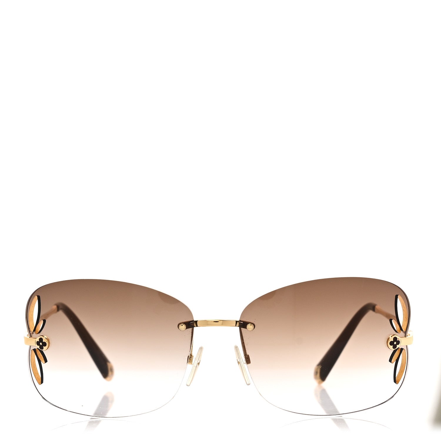 Louis Vuitton Lily Sunglasses Z0371U Brown Glitter 2 of 6