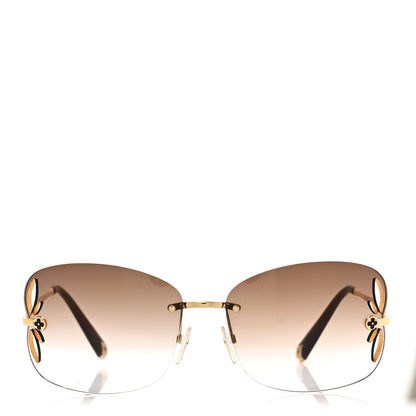 Louis Vuitton Lily Sunglasses Z0371U Brown Glitter 2 of 6