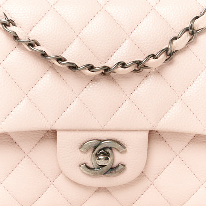 Chanel Caviar Quilted Medium Double Flap Light Pink 9 of 11