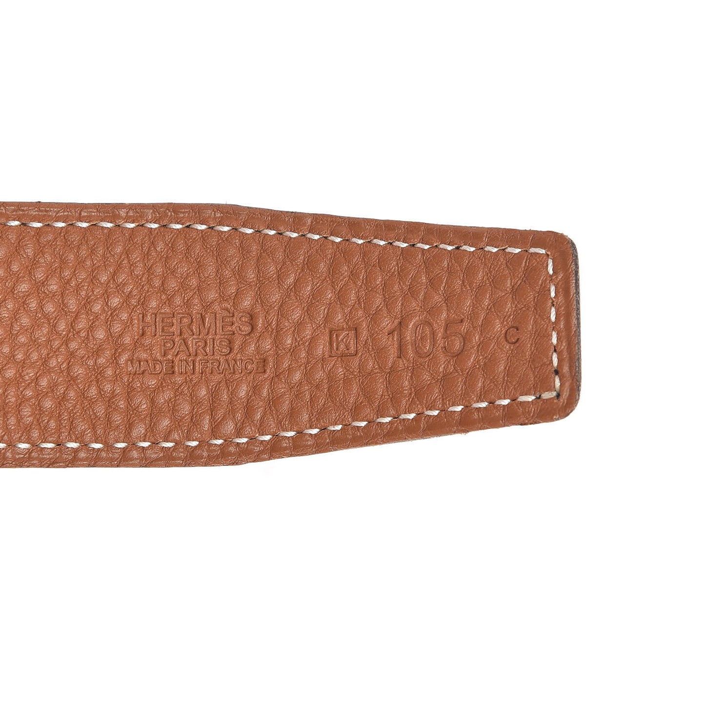Box Togo Strie 32mm H Belt 105 Black Gold