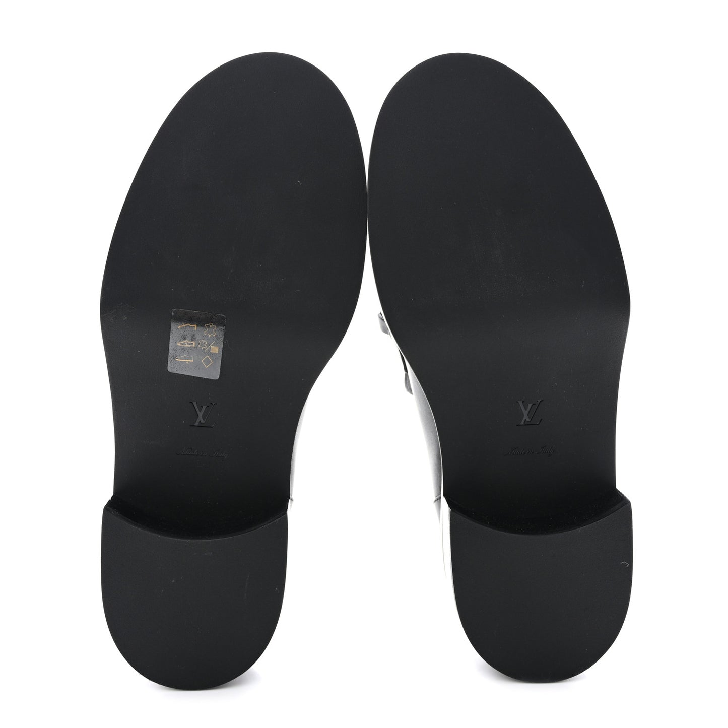 Calfskin Oversized Chain Academy Loafers 38 Black