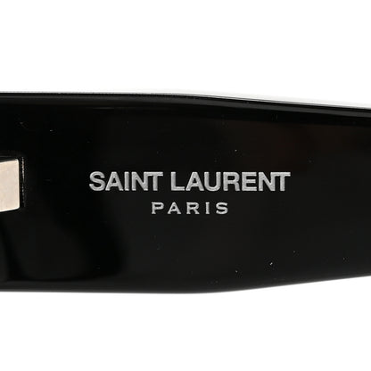 Saint Laurent Acetate Flat Top Sunglasses SL M9 002 Black 5 of 10