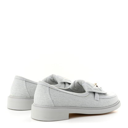 Chanel Denim CC Turnlock Loafers 40 Blue 5 of 10