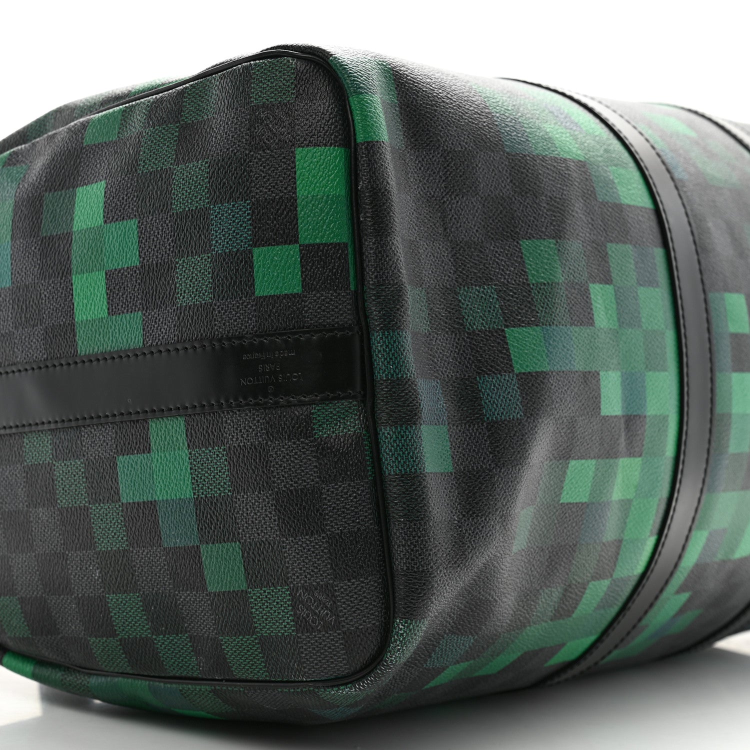 Louis Vuitton Damier Graphite Pixel Keepall Bandouliere 50 Vert 8 of 17